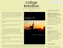 Tablet Screenshot of collegerebellion.com